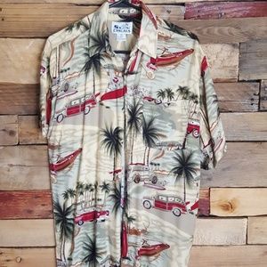 Button-down Hawaiian shirt